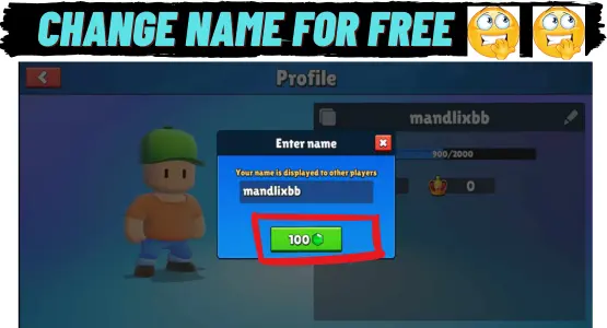 Change Name in Stumble Guys for Free