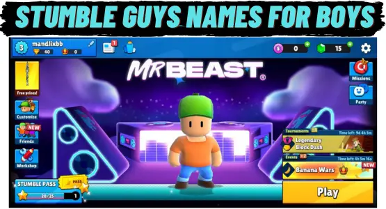 Best Stumble Guys Names for Boys